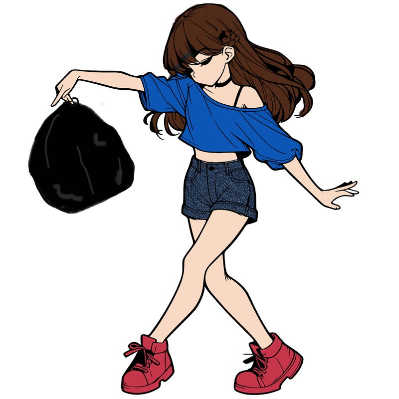 realistic girl danceing