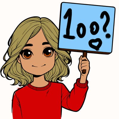 realistic girl holding up a sign