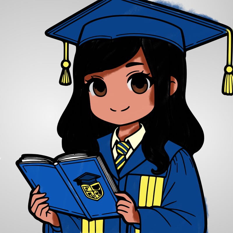 university girl graduate