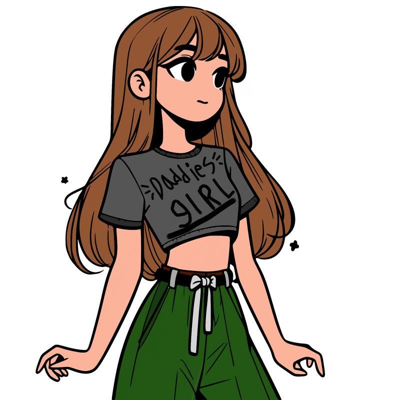 girl in a cute crop top