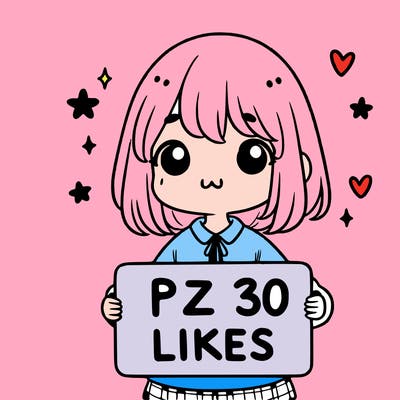 cute girl with a sign that says plz 30 likes