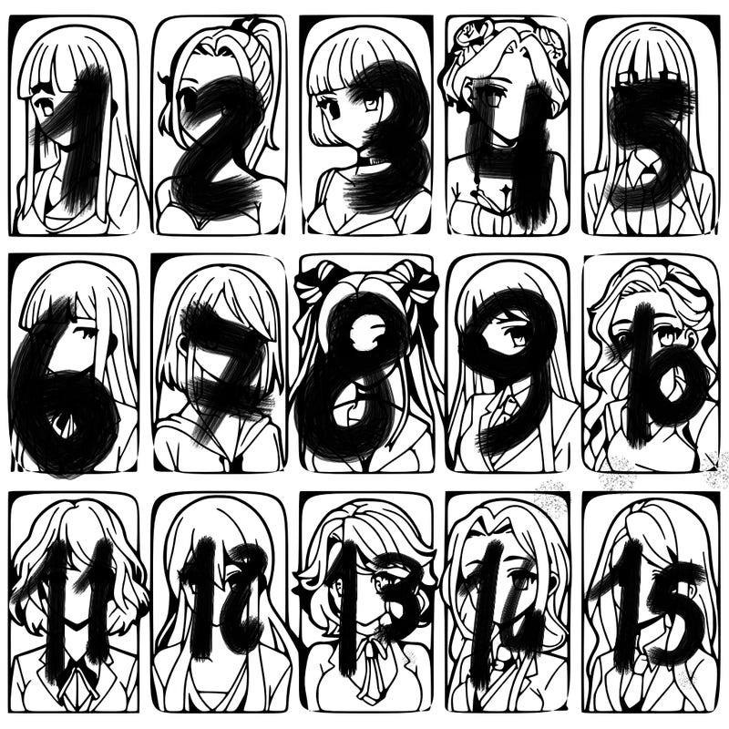 girls that look diffrent anime