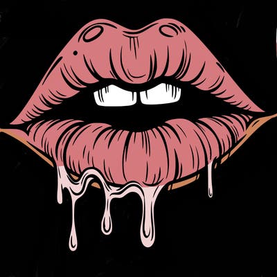 lips that look realistic and drip