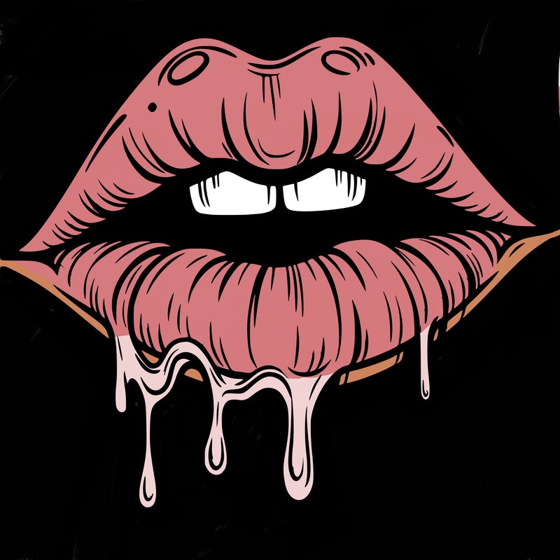 lips that look realistic and drip