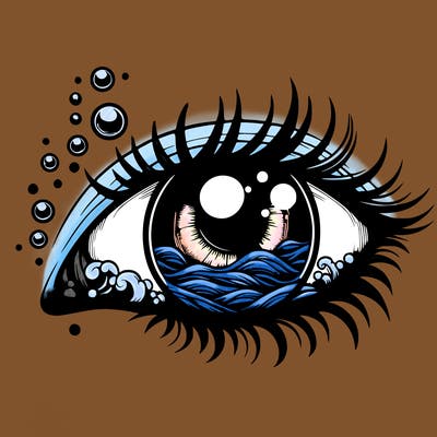 realistic ocean eyes