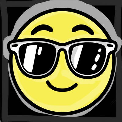 emoji with sunglasses