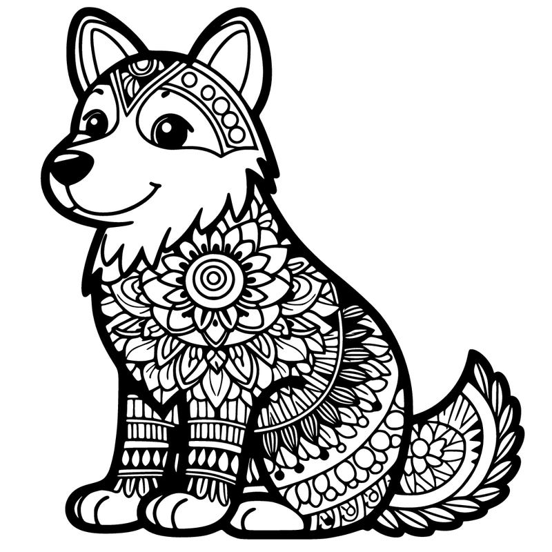 mandala dog