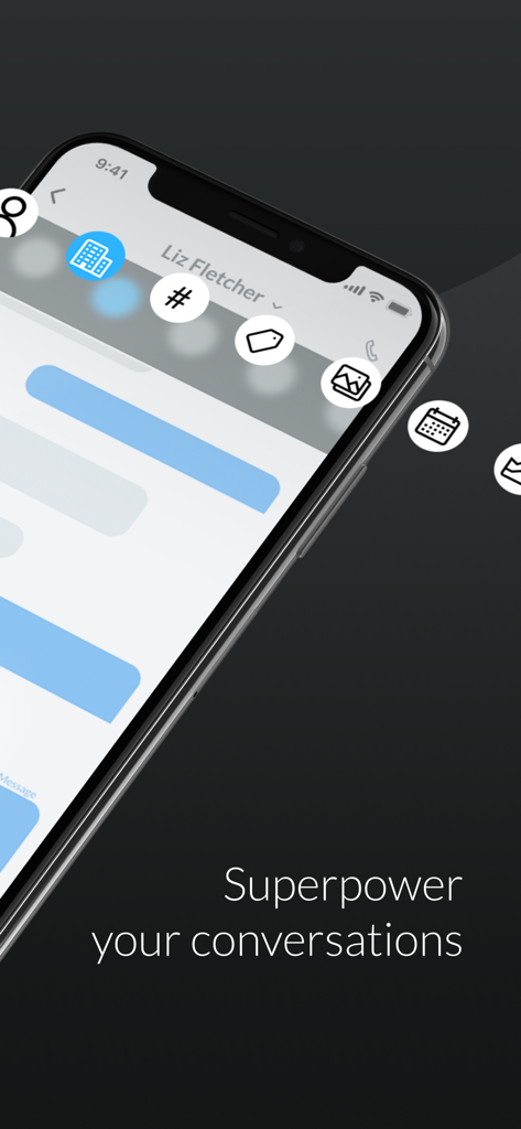 String — Modern Phone Inbox - String app messaging interface featuring conversational tools and a productivity tagline