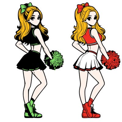 realistic cheerleader