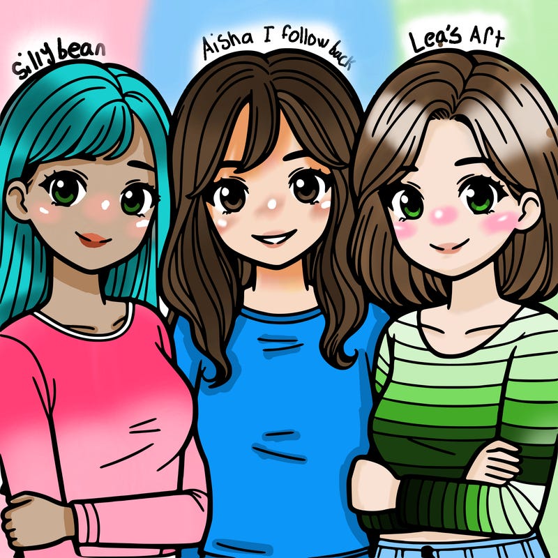 group of 3 female freinds