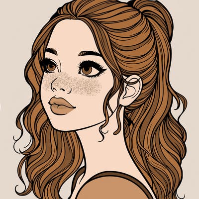 beautiful realistic girl