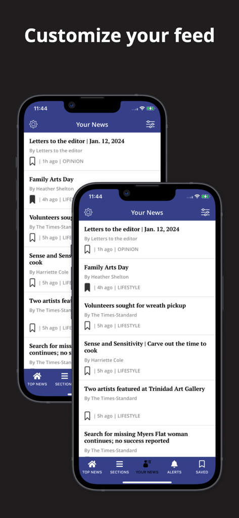 Eureka Times Standard - Die mobile App Eureka Times-Standard zeigt einen personalisierten Newsfeed mit Schlagzeilen aus Humboldt County.