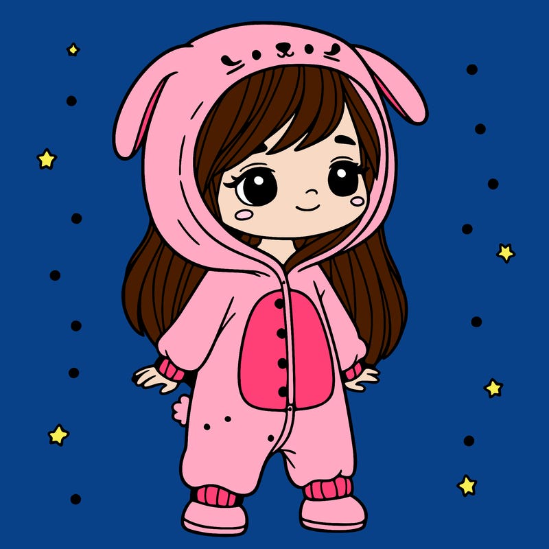 girl in onesie