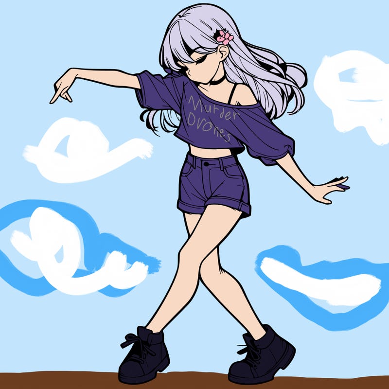 realistic girl danceing