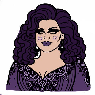 realistic plus size drag queen