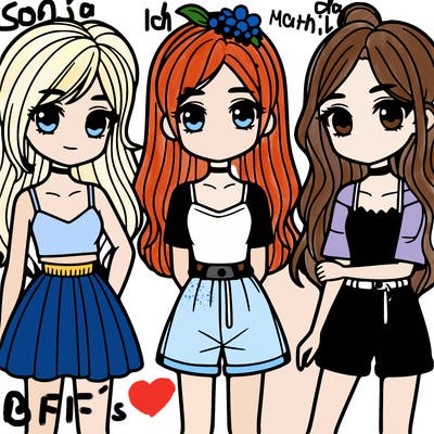 3 girls
