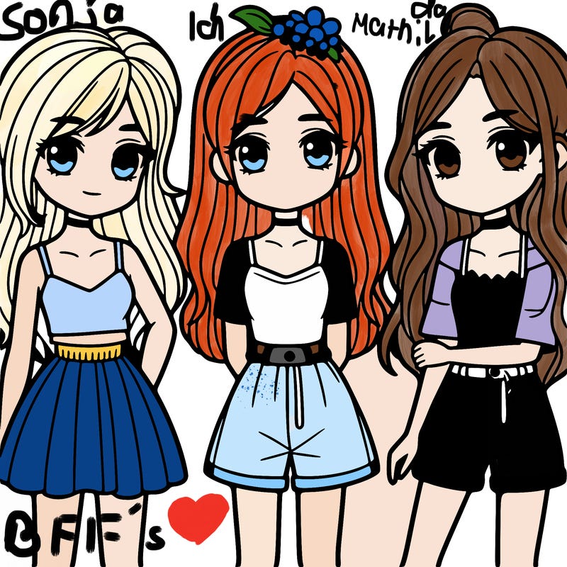 3 girls