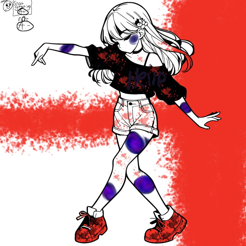 realistic girl danceing