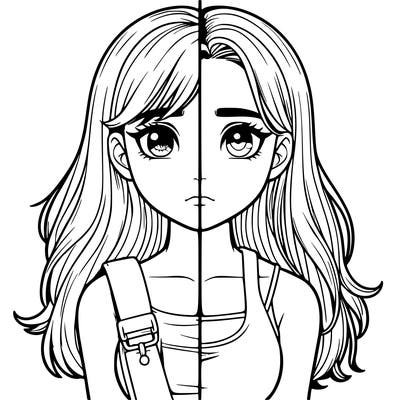 realistic girl split