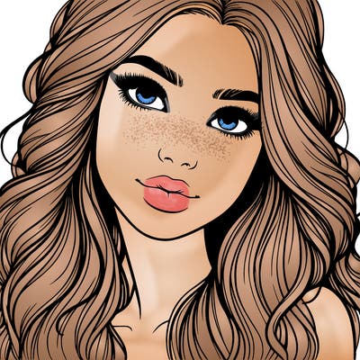 beautiful realistic girl