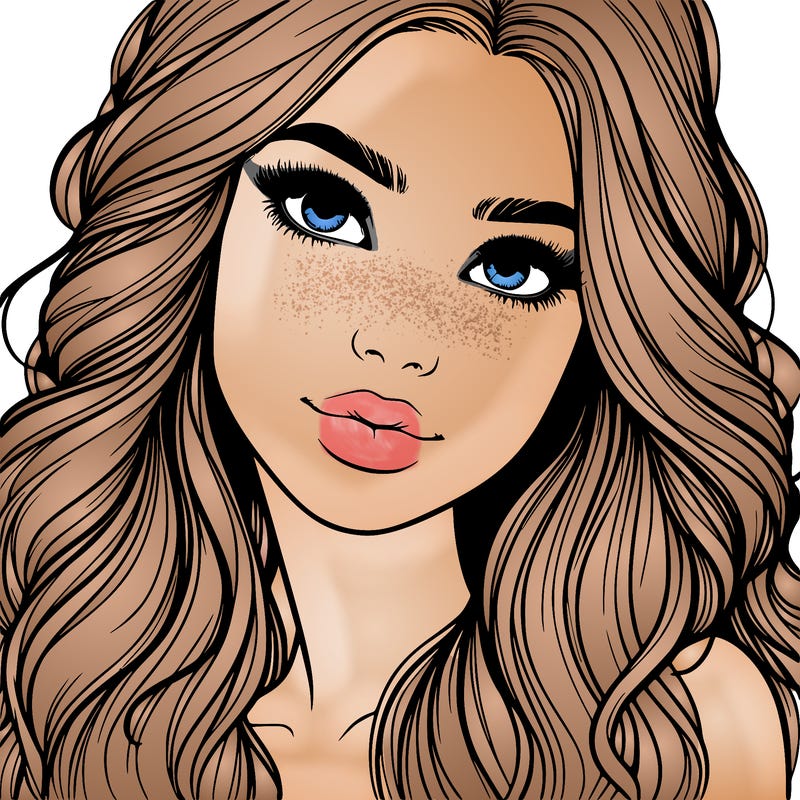 beautiful realistic girl