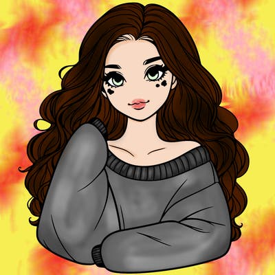 a beautiful girl in a big sweatshirt