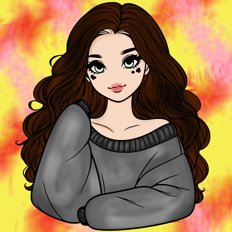 a beautiful girl in a big sweatshirt