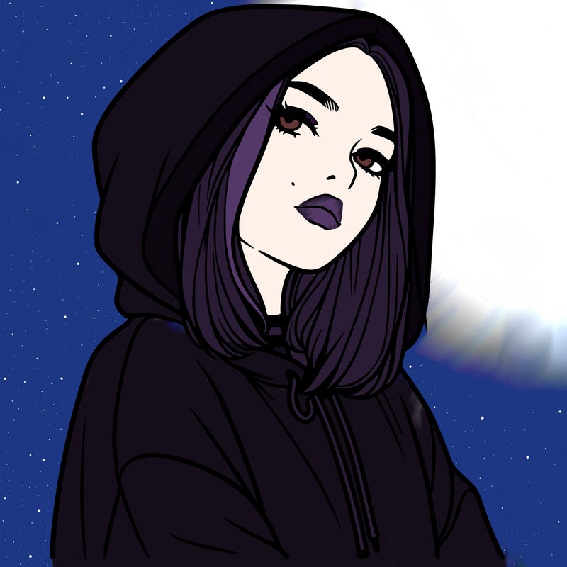 a realistic girl in a hoodie