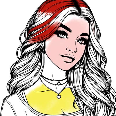 detailed realistic girl