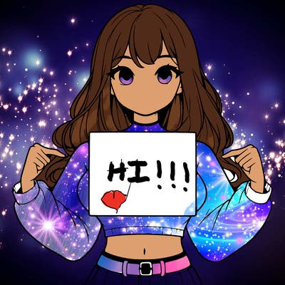 girl holding a blank sign in a long sleeve crop top