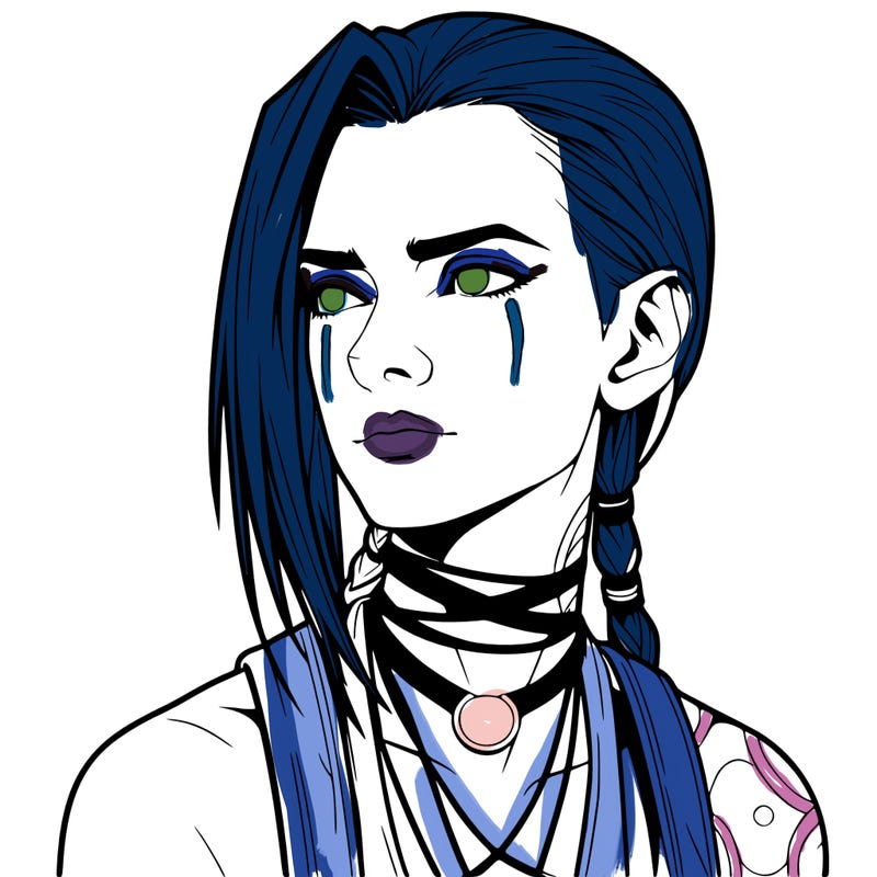 jinx from arcane realistic