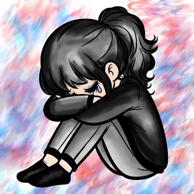 depressed girl
