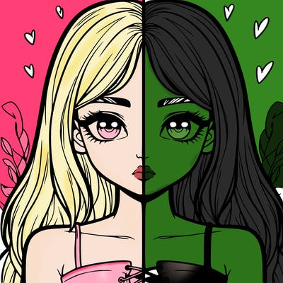 realistic girl split