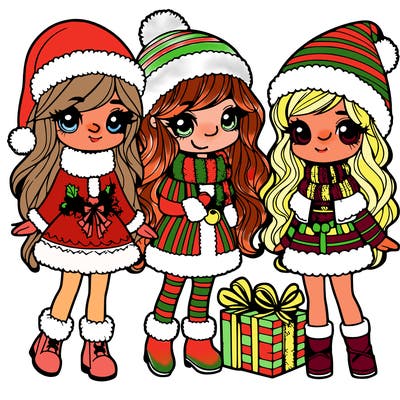 christmas girls