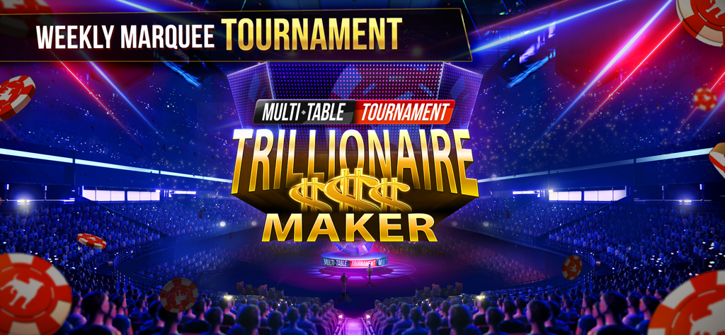 Weekly Marquee Multi-Table Tournament Trillionaire Maker in Zynga Poker