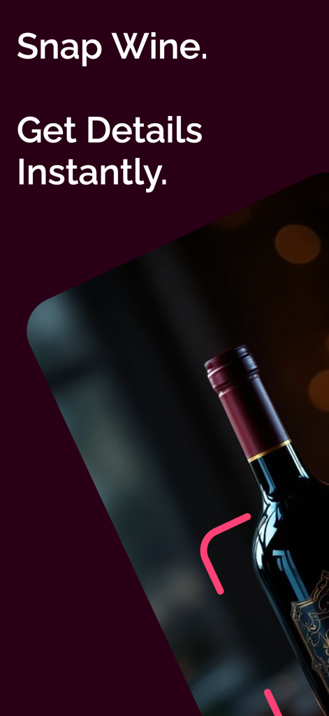 Vino AI: Wine Scanner - Escaneando una botella de vino con la aplicación Vino AI para obtener detalles instantáneos