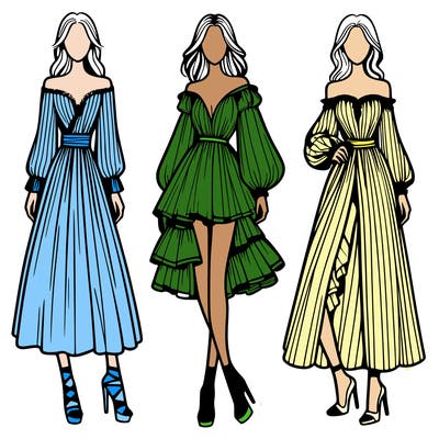 fashion models dresses