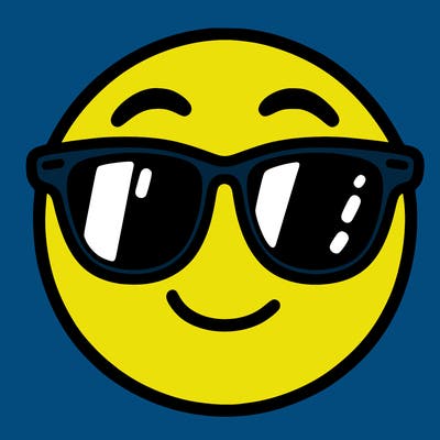 emoji with sunglasses