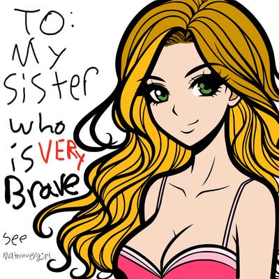 manga beautiful adult woman with wavy long hair