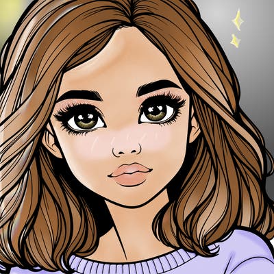 realistic girl whith cute eyes