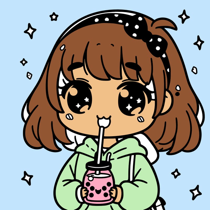 girl holding boba