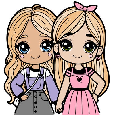 2 best friends girls