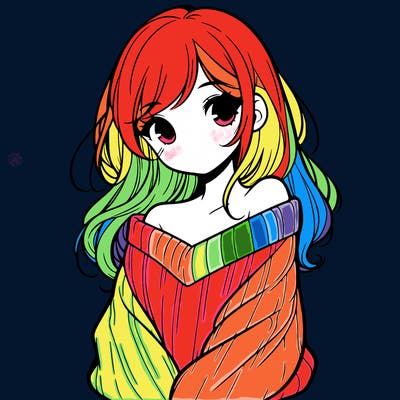 shy pretty girl wearing a sweater that is falling off one shoulder portrait