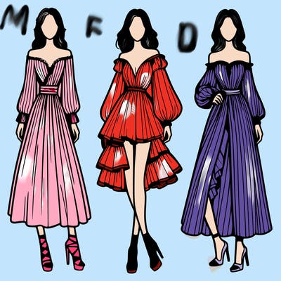 fashion models dresses