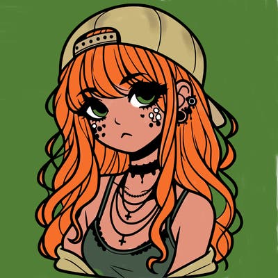 scene girl aesthetic