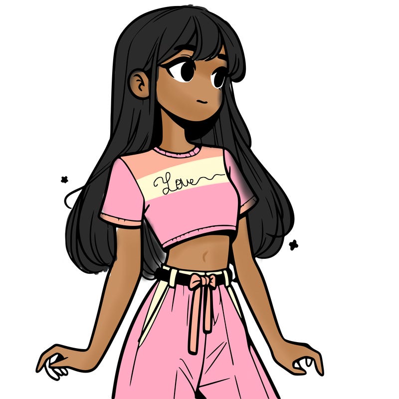 girl in a cute crop top