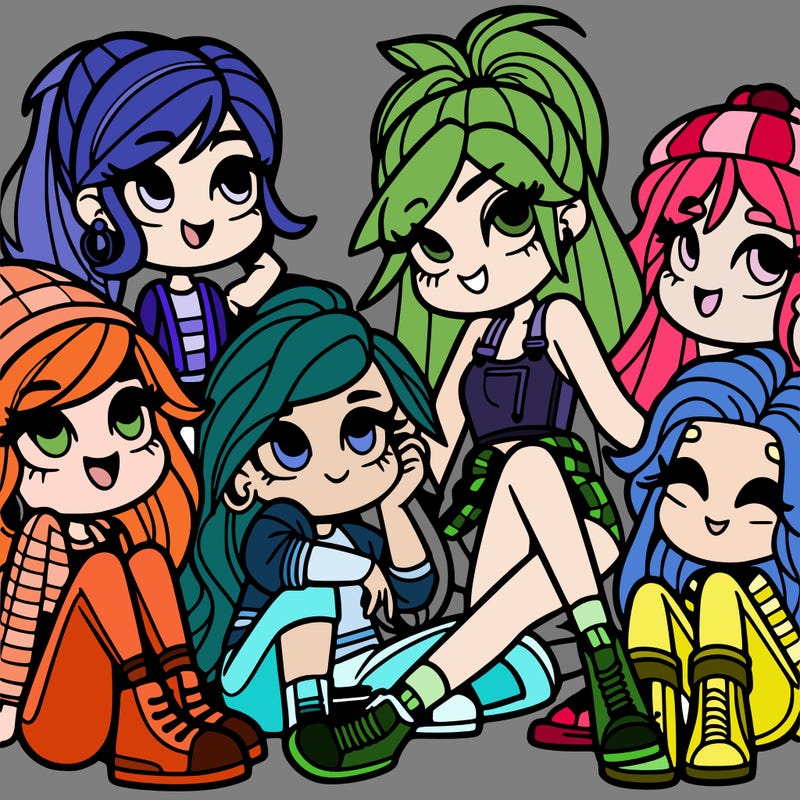 girls hanging out with each other