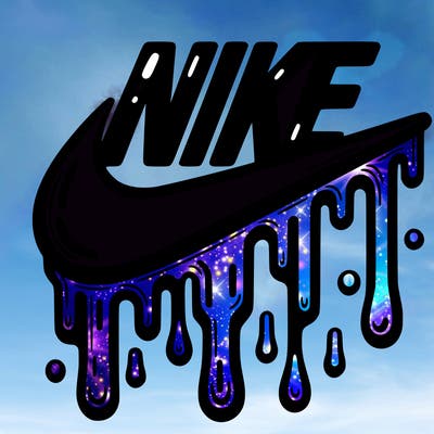 dripping nike logo