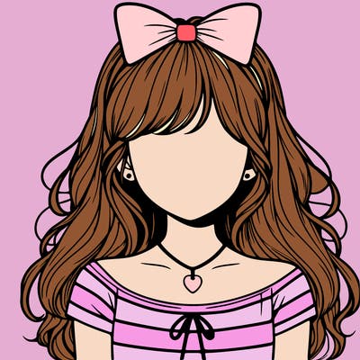 realistic girl no face