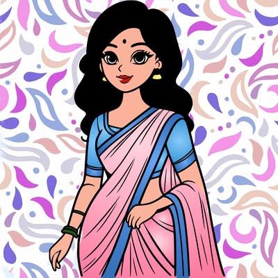 a women in a saree